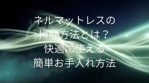 ネルマットレス 掃除